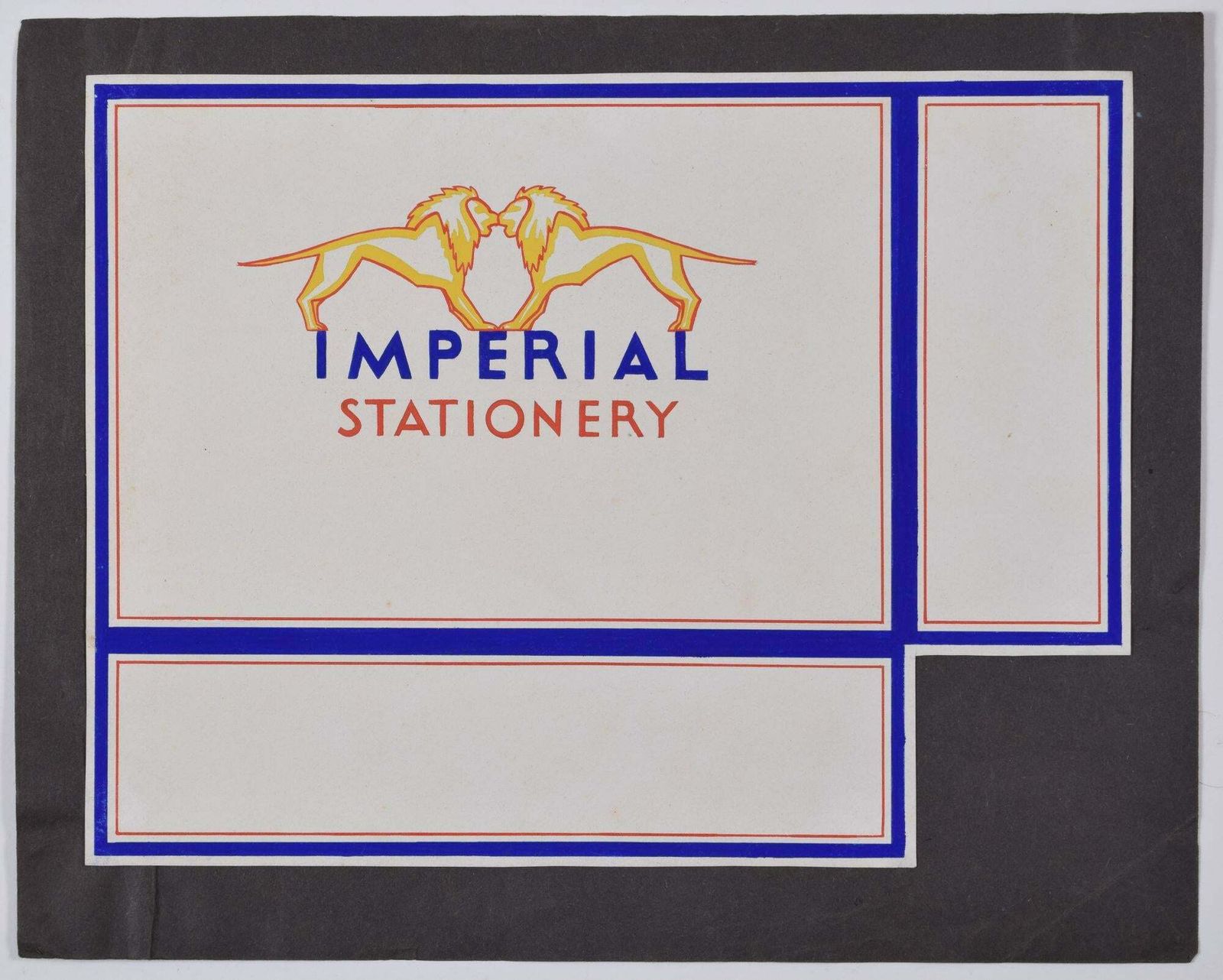 Gladys Williamson Imperial Stationary Gouache Design By Gladys Williamson