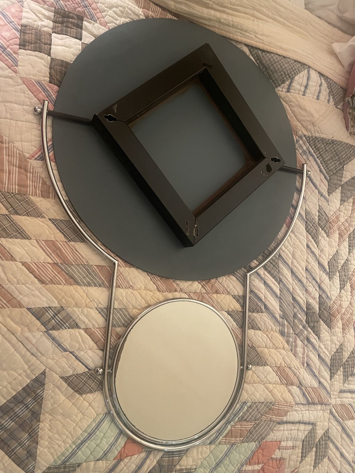 Articulating 'Specchio Due' Double Wall Mirror With Swivel Arm, 1984, Mirrored Glass, Chrome By Rodney Kinsman For Bieffeplast, Italy photo for sale