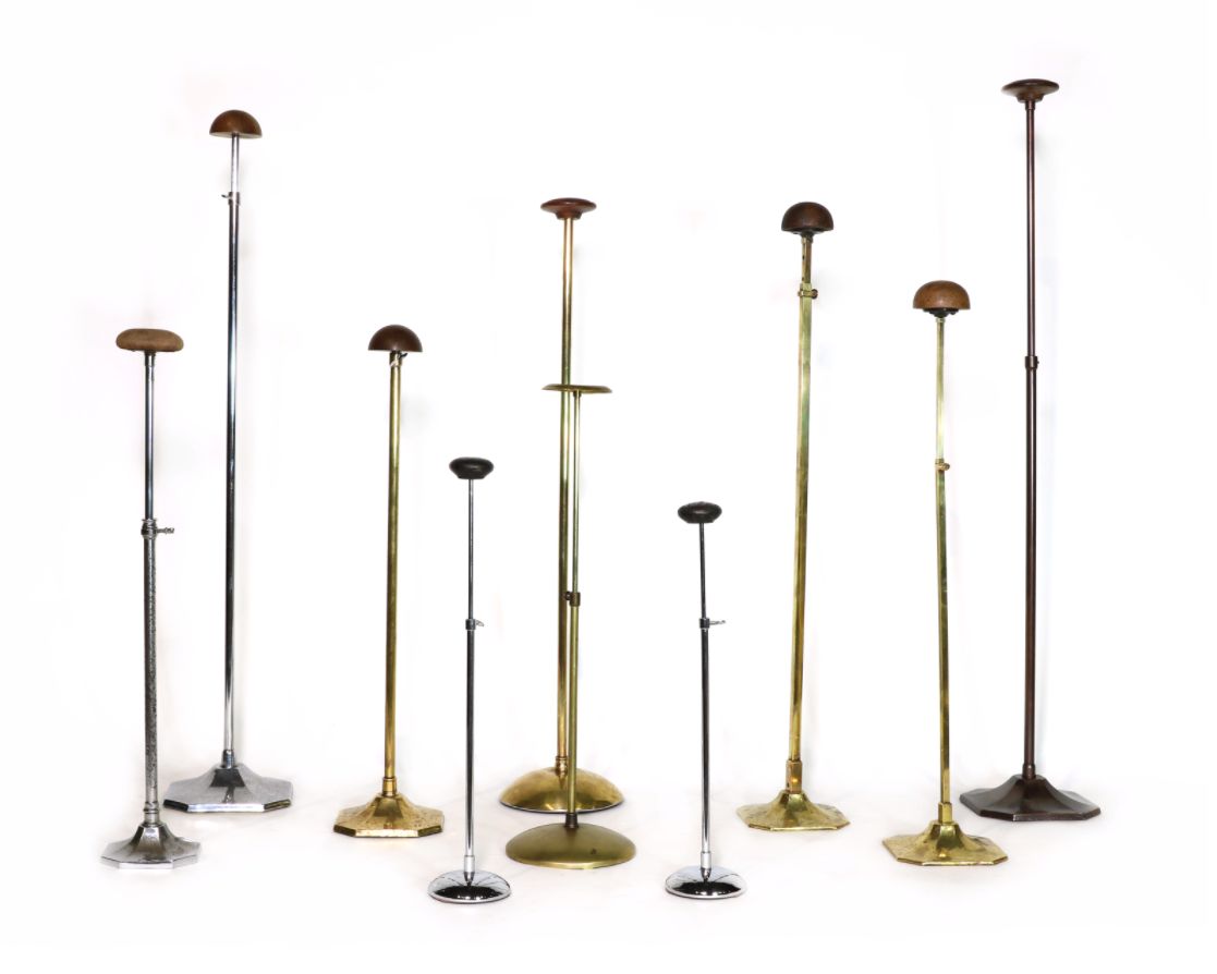 10 Vintage Telescopic Hatstands From A Mid Century Milliners' Shop