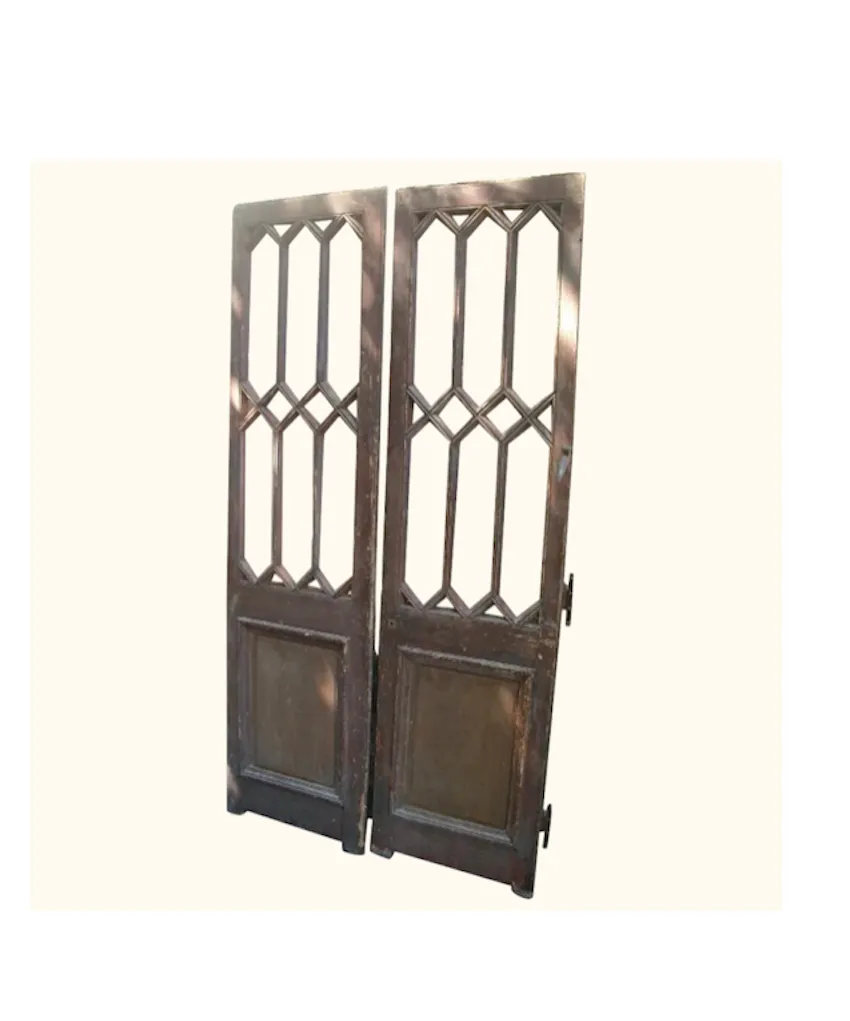 Pair Of Multipane Entry Doors From A Manor House In France photo for sale