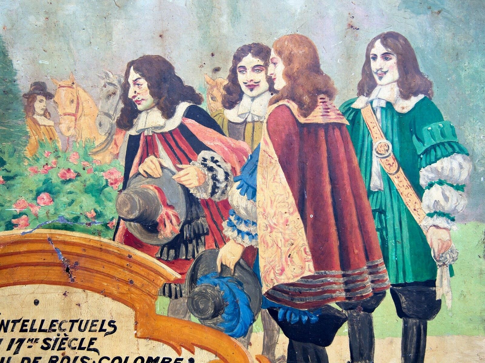 Hand Painted Antique Advertising Sign From France photo 1275.0