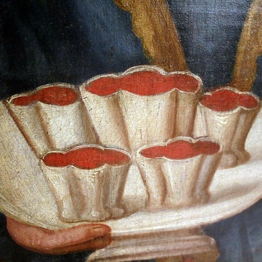 photo for sale Late 18th/Early 19th C. Painted 'Shakespearean' Screen From Italy