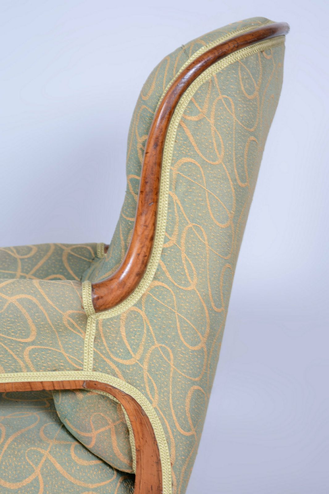 Restored Biedermeier Armchair, Walnut, Spruce, Beech, Czech, 1830s photo for sale