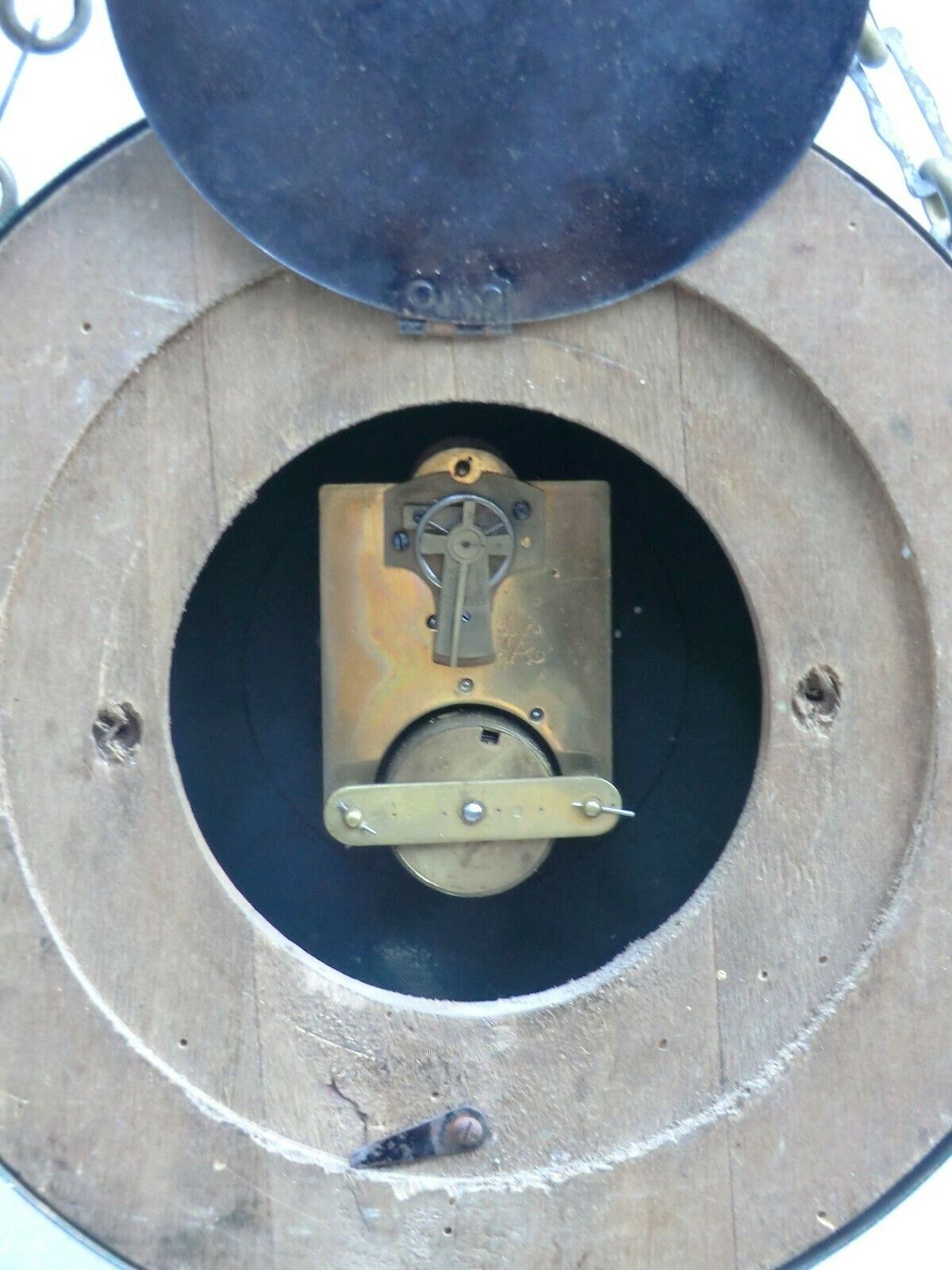 19thc. 'Boulangere' Chain Hanging Wall Clock From France photo buy