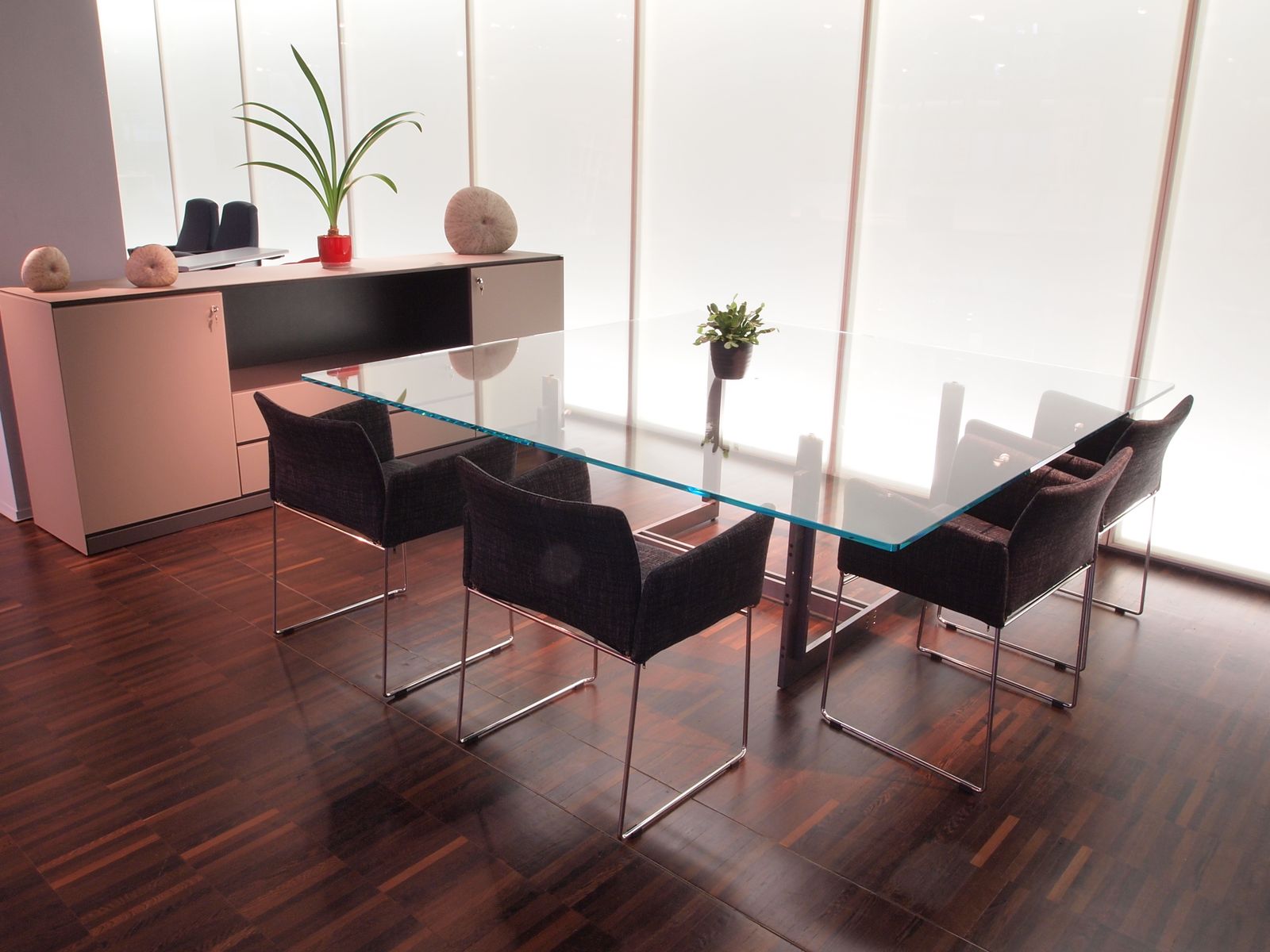 Original Square Glass Sarpi Dining Table By Carlo Scarpa photo furniture