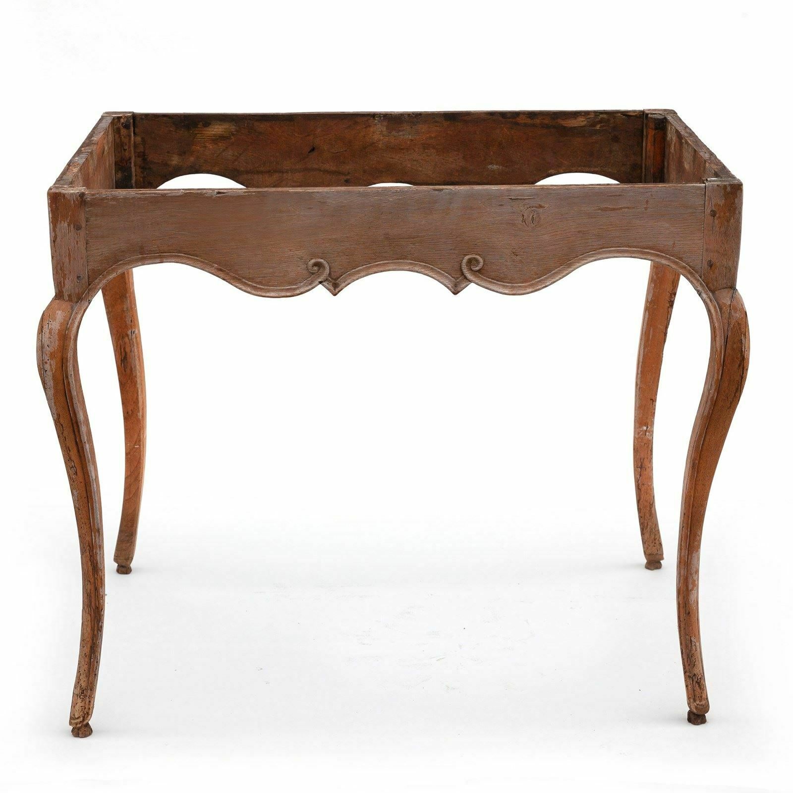 Late 19thc. Red Marble Top Cherrywood Side Table From France photo Furniture