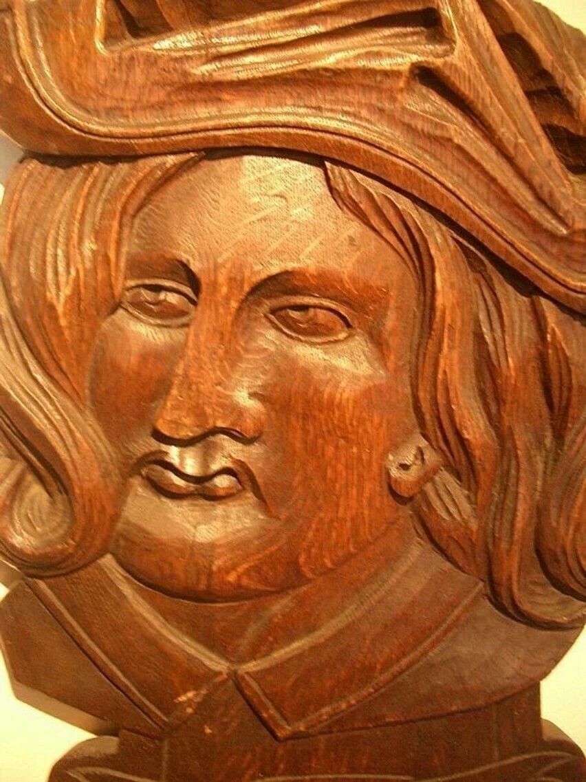 Pair Of 19th C Carved Art Shop Plaques Of Raphael & Teniers photo Art