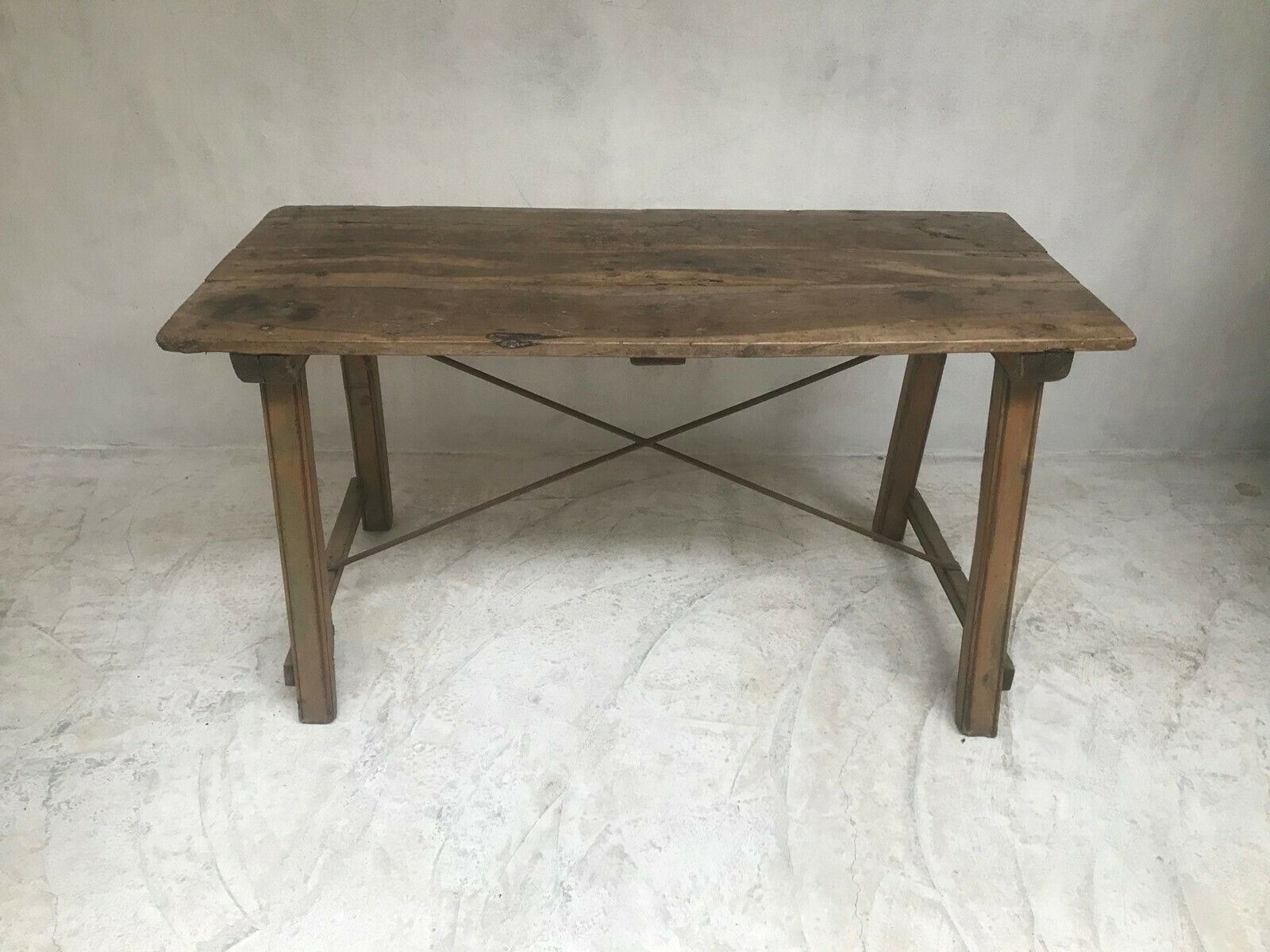 19thc. Cherrywood Refectory Table From Catalonia photo furniture
