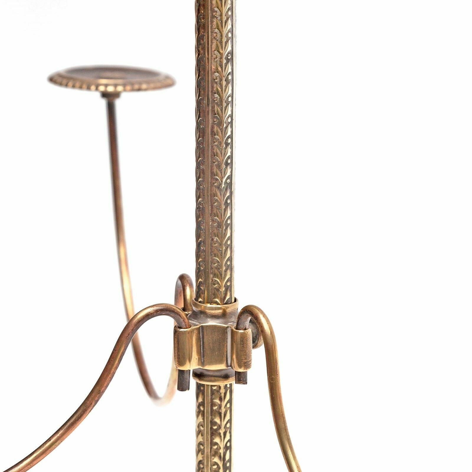 Chased Brass Counter Top Hatstand From Millinery Shop photo for sale