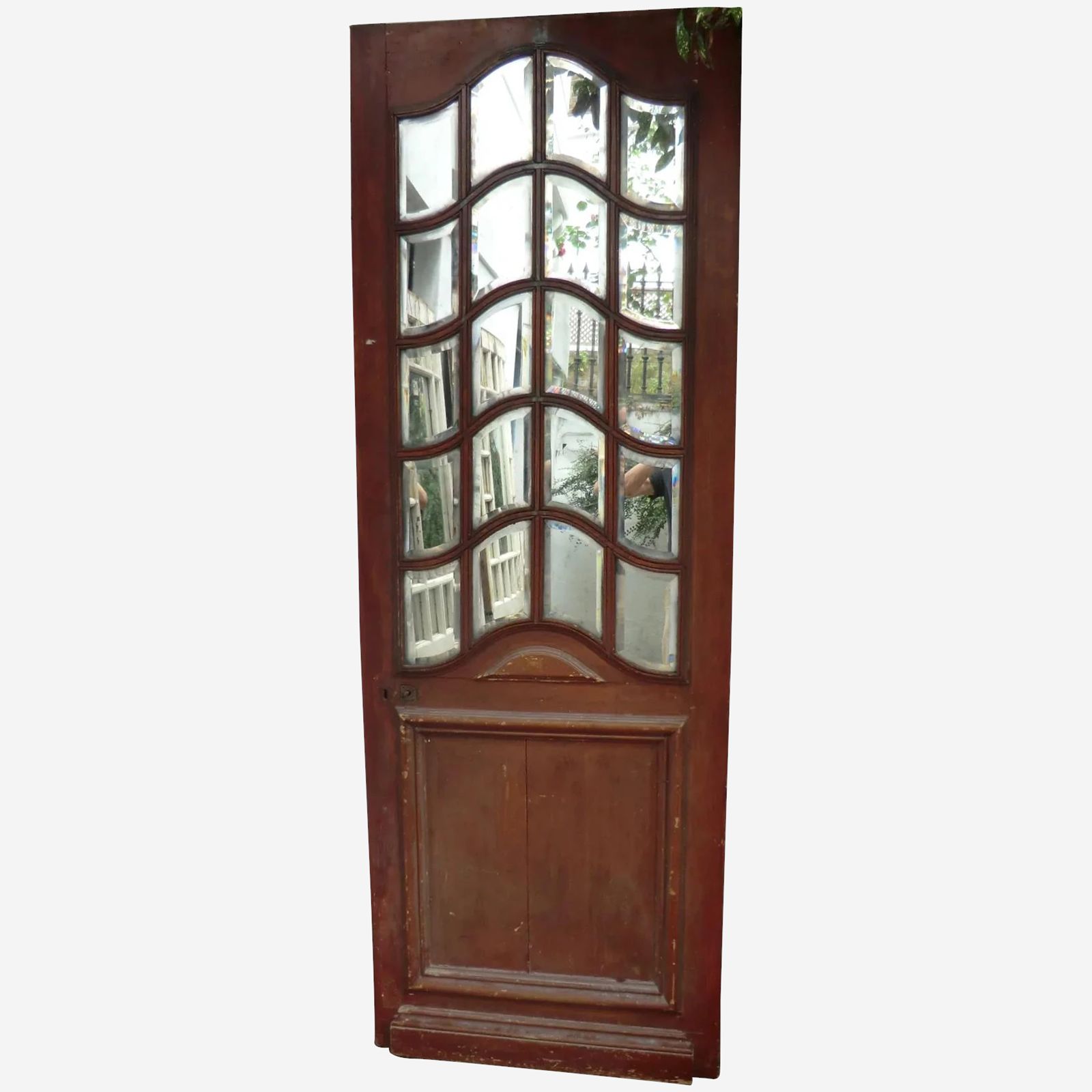 Antique Art Nouveau Mirrored Store Front Door From France. photo furniture