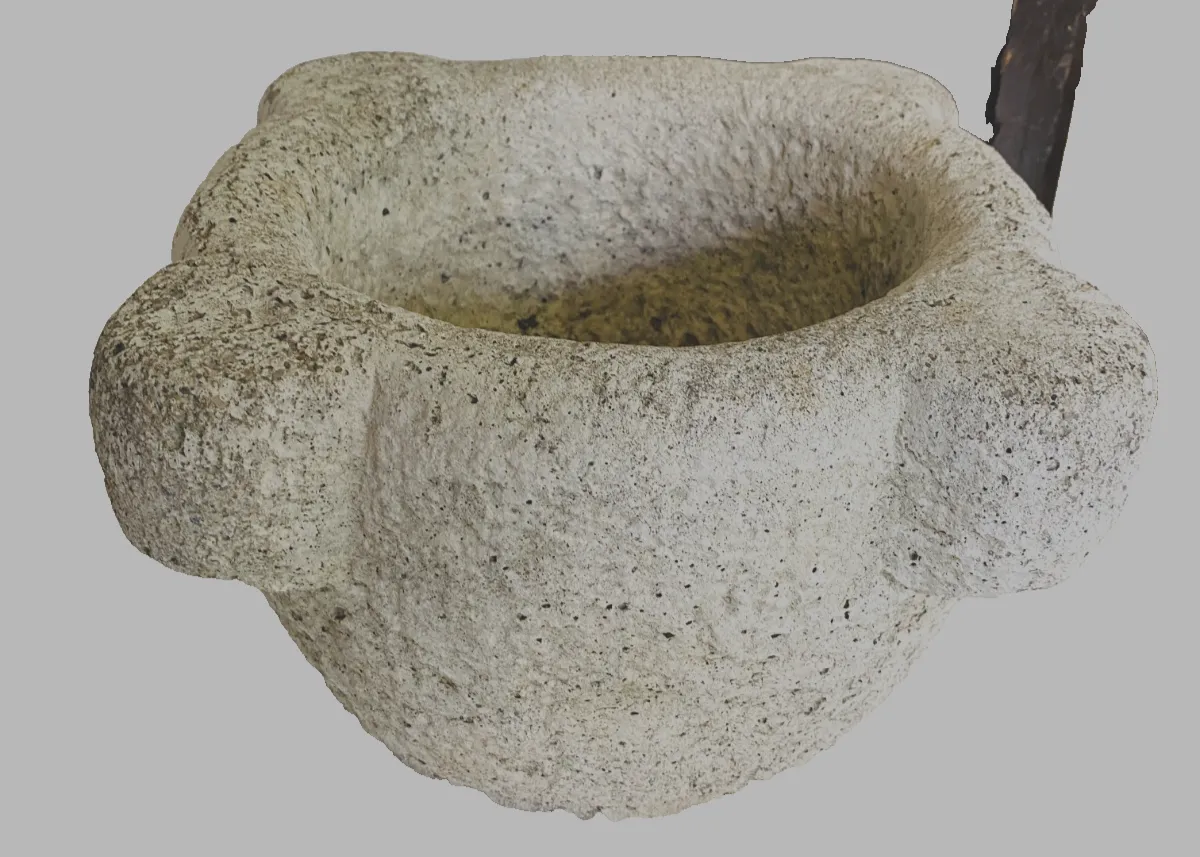 photo furniture Set Of Three 18th Century Stone Eared Mortars