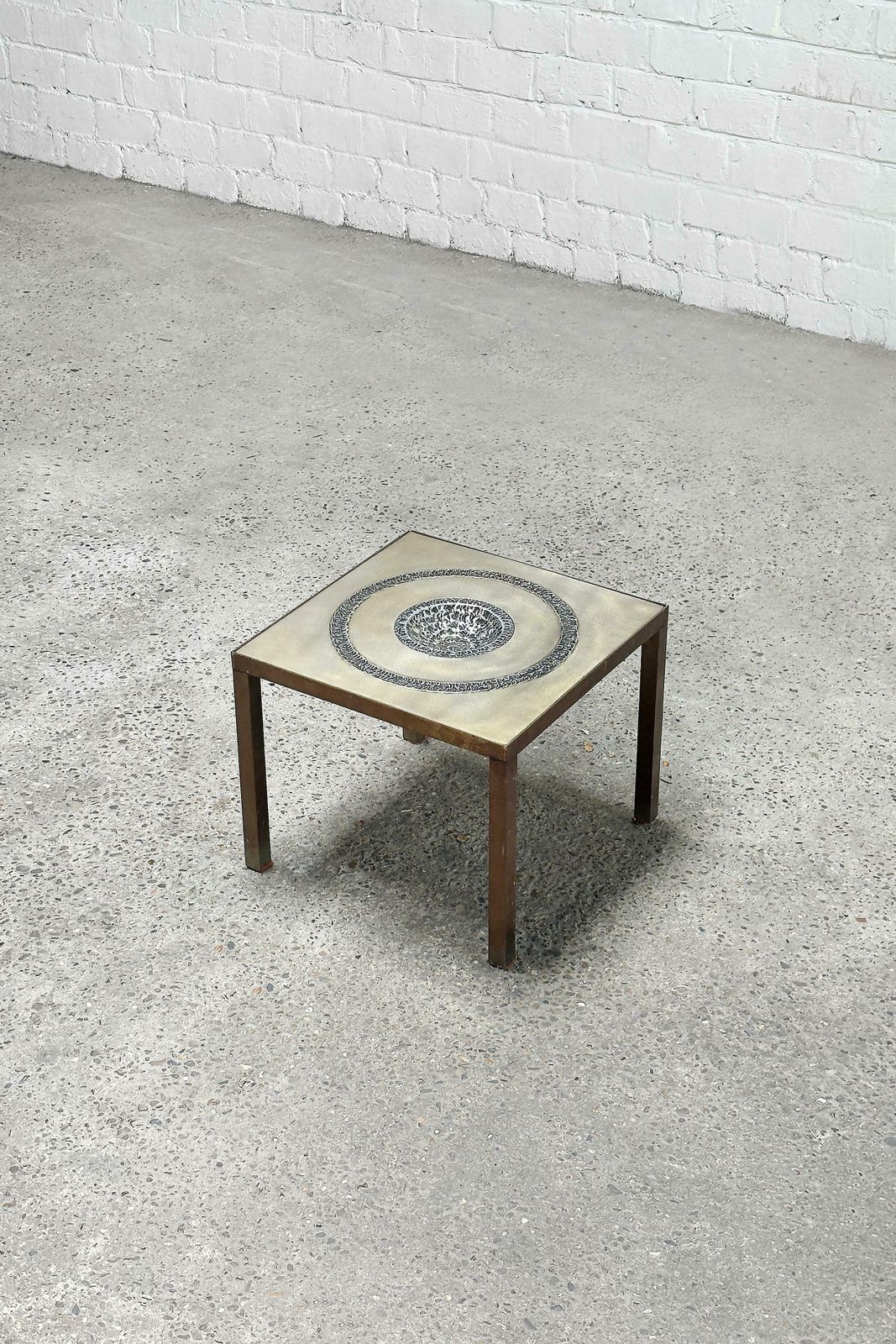 Marc D'haenens Brutalist Sculpture Side Table, Belgium 1970's photo furniture