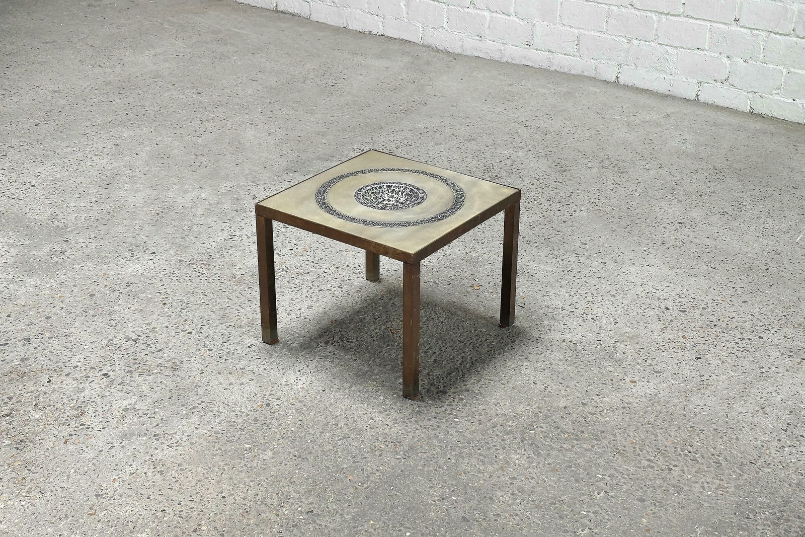 Marc D'haenens Brutalist Sculpture Side Table, Belgium 1970's photo for sale
