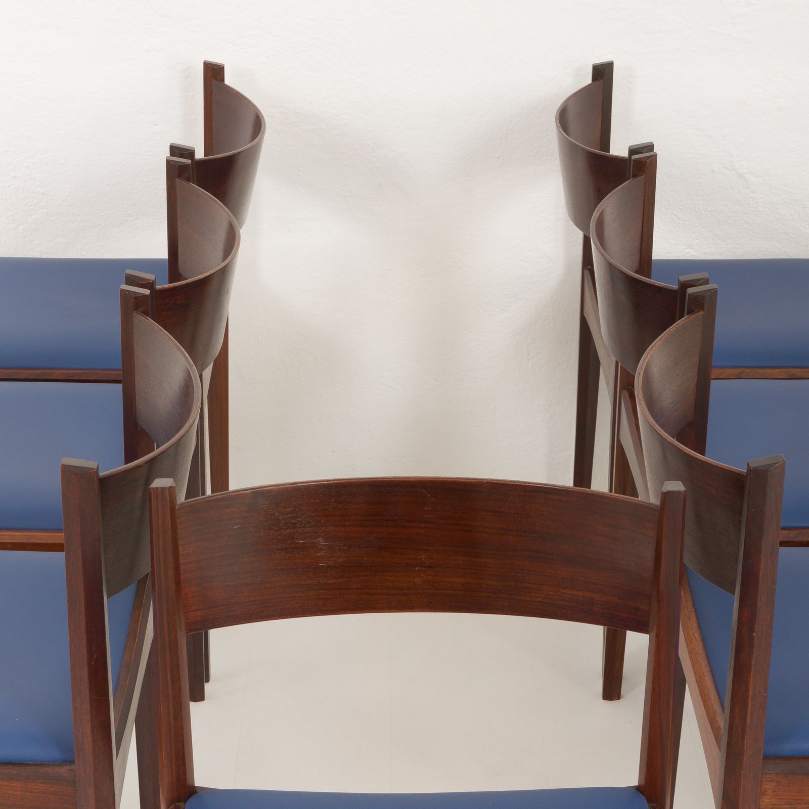 3195.0 Ico Parisi And Louisa Parisi Set Of 6 Rosewood Chairs For Mim, 1950s photo
