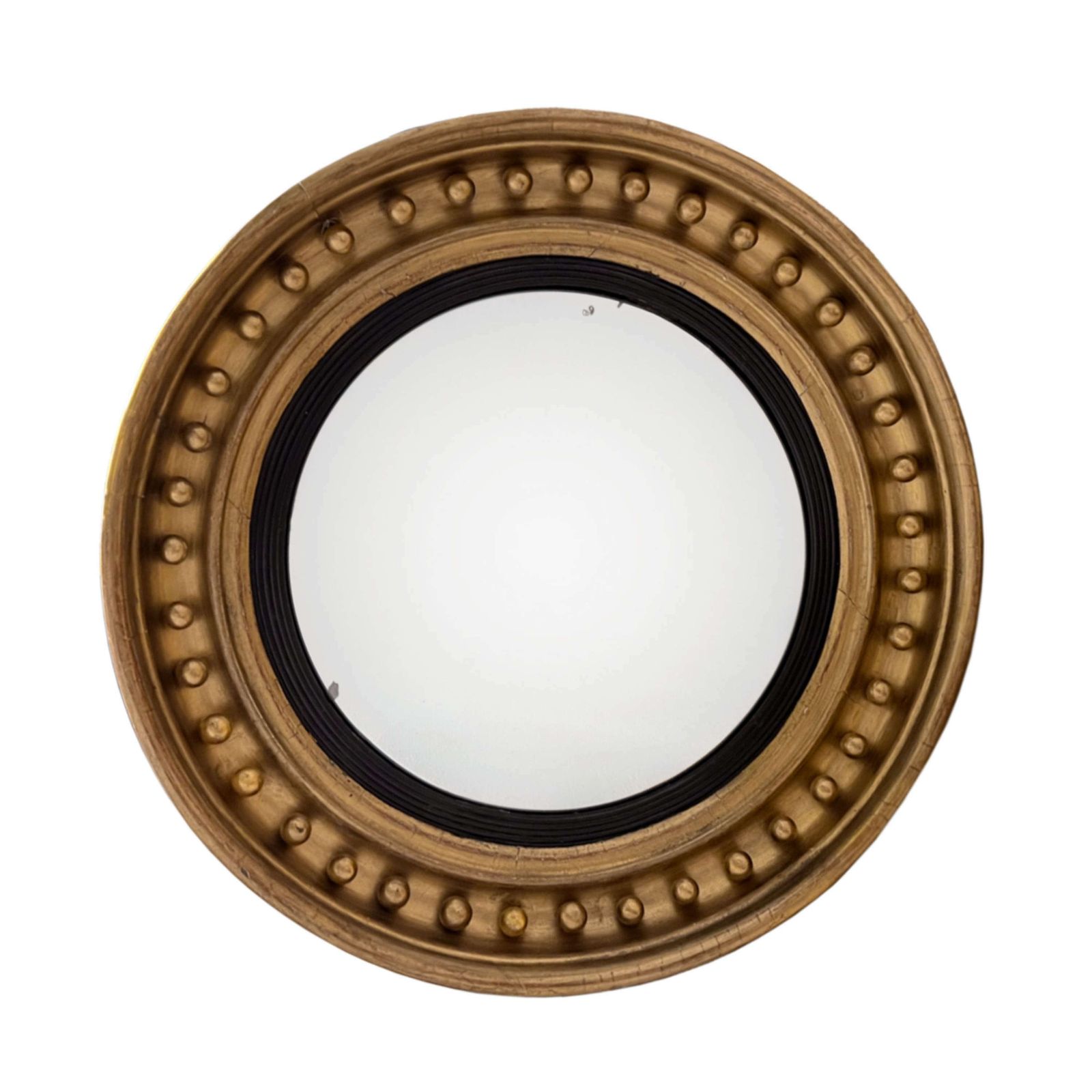 English Convex Regency Mirror, 1800s photo for sale