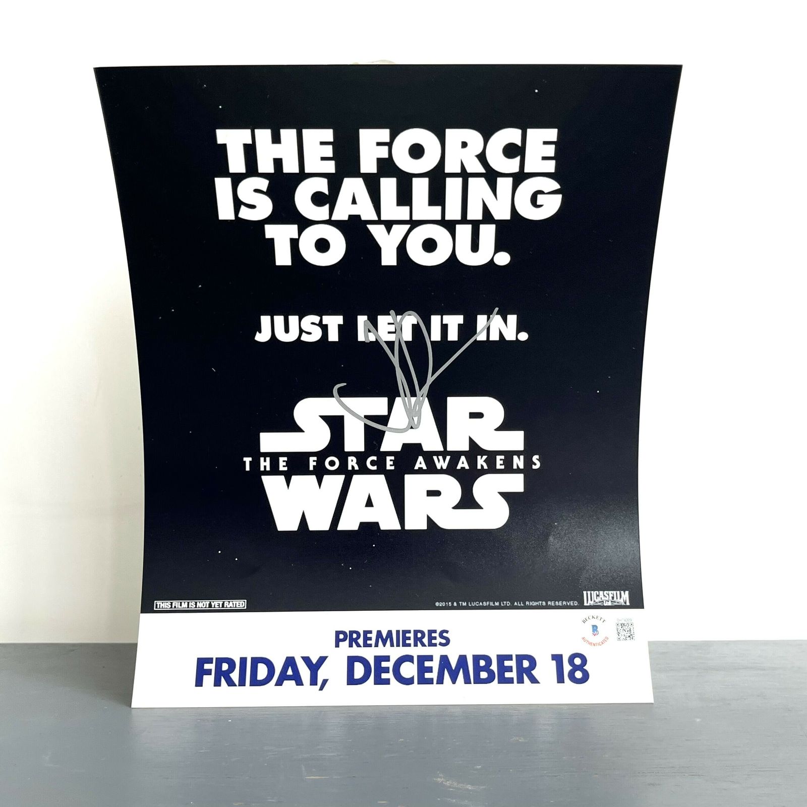Star Wars: The Force Awakens   Jj Abrams (Director)   Autographed Poster Photograph
