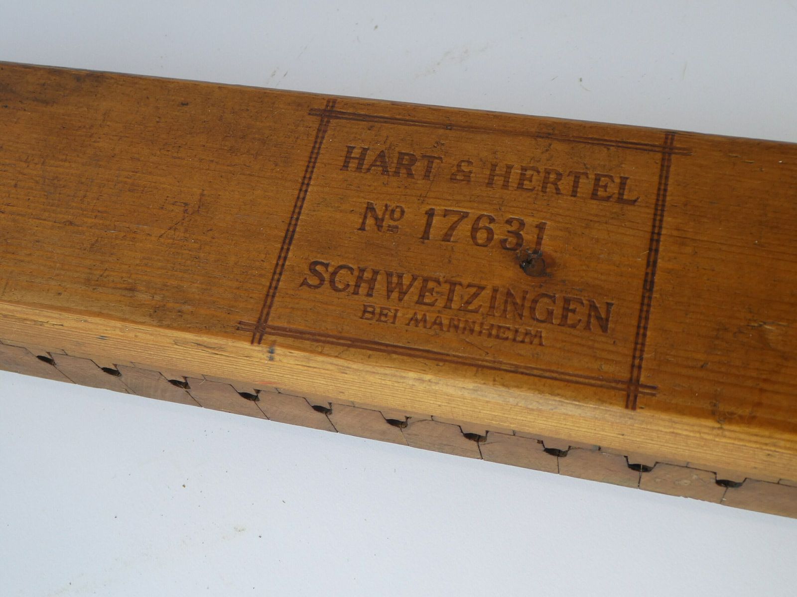 Large Antique German Wooden Cigar Press, Hart & Hertel Cigar Box With 20 Sections, Tobacciana Mold photo furniture