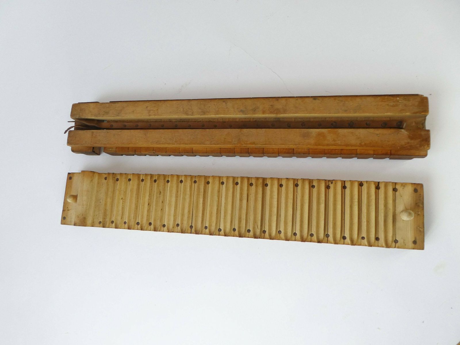 Large Antique German Wooden Cigar Press, Hart & Hertel Cigar Box With 20 Sections, Tobacciana Mold photo vintage