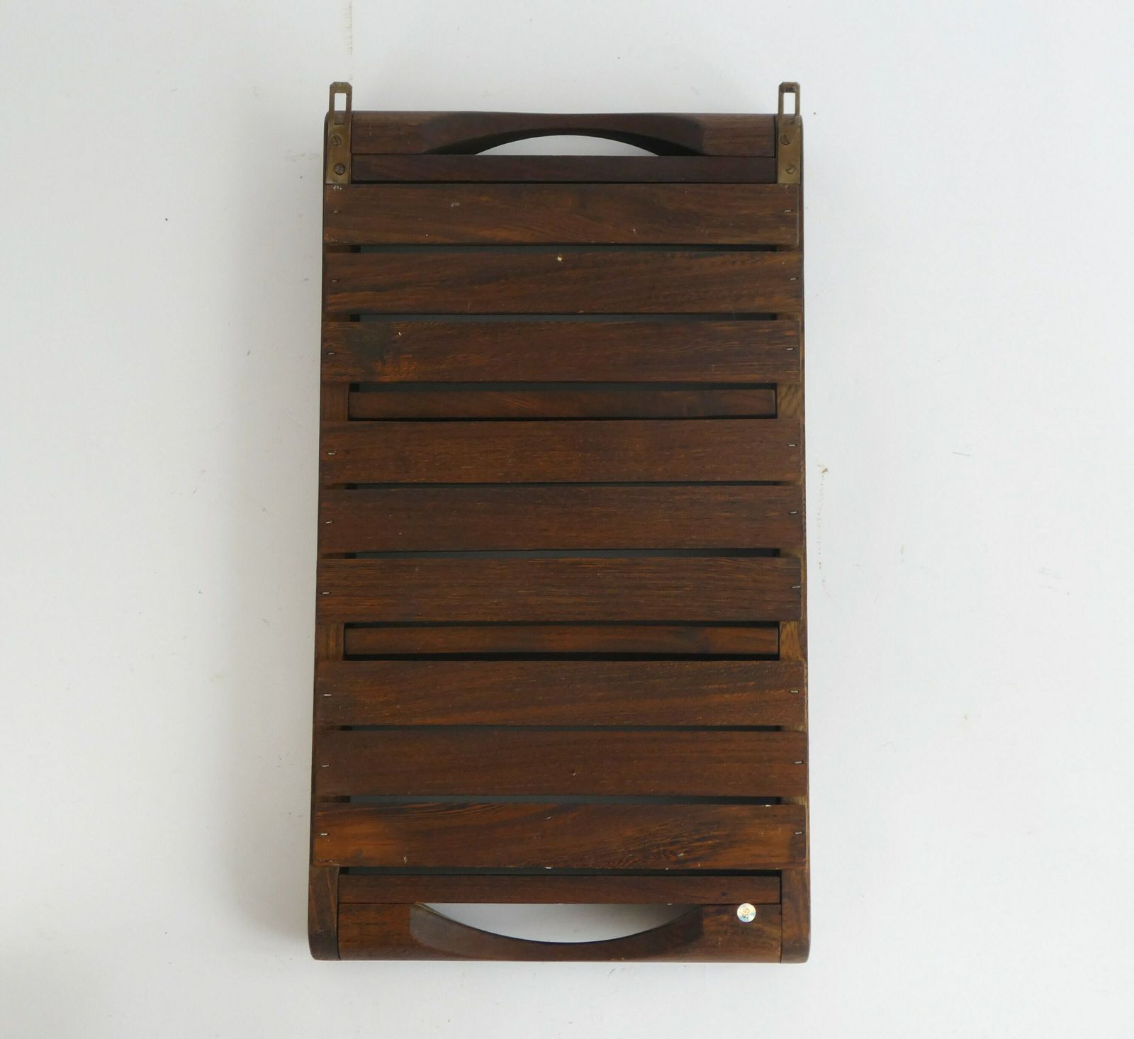 Antique Wooden Dutch Wall Shelf, Old Industrial Wall Tray, Brick Mold, Farmhouse Decor photo buy