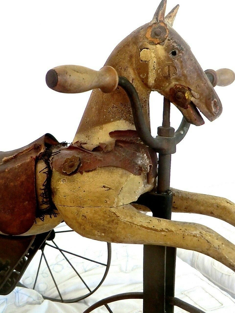 19th C. Child's Pedal Horse Tricycle From France photo for sale