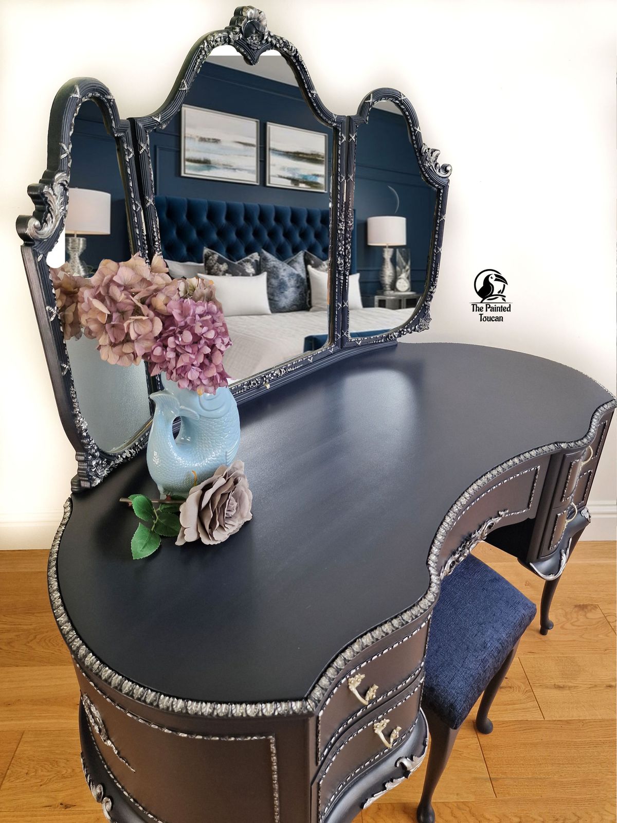 photo furniture Navy Vintage Olympus Dressing Table