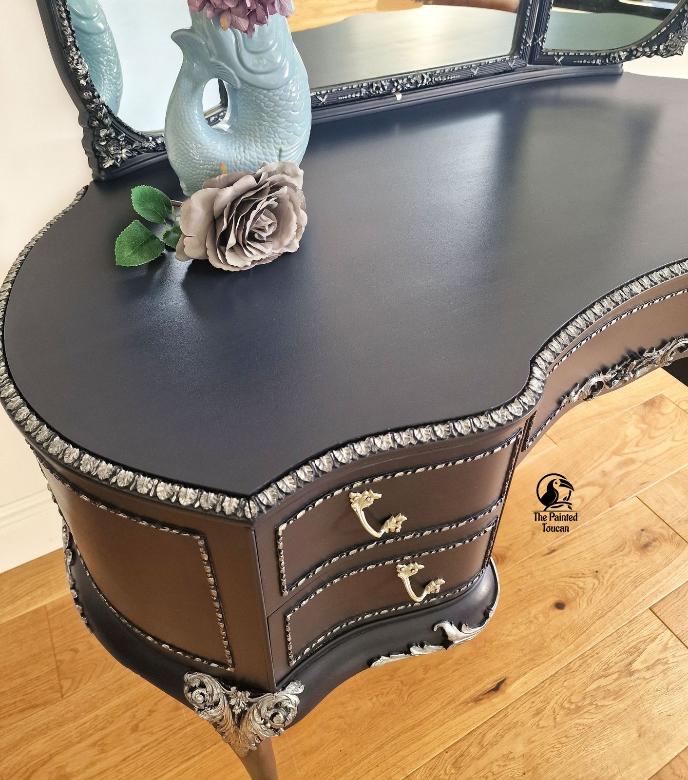 Navy Vintage Olympus Dressing Table photo Furniture
