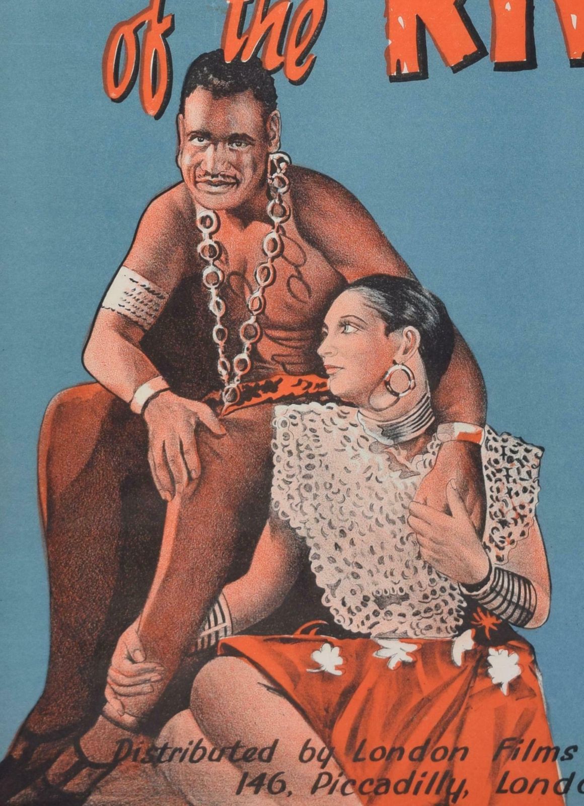 Unknown Sanders Of The River Original Vintage 1935 Film Poster Colonial Nigeria 1935 photo 390.0