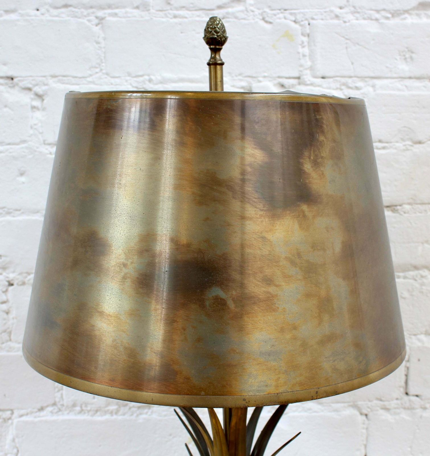 Vintage French Table Lamp Inspired By Nature Attributed To Maison Charles (Circa 1970s) photo Lighting