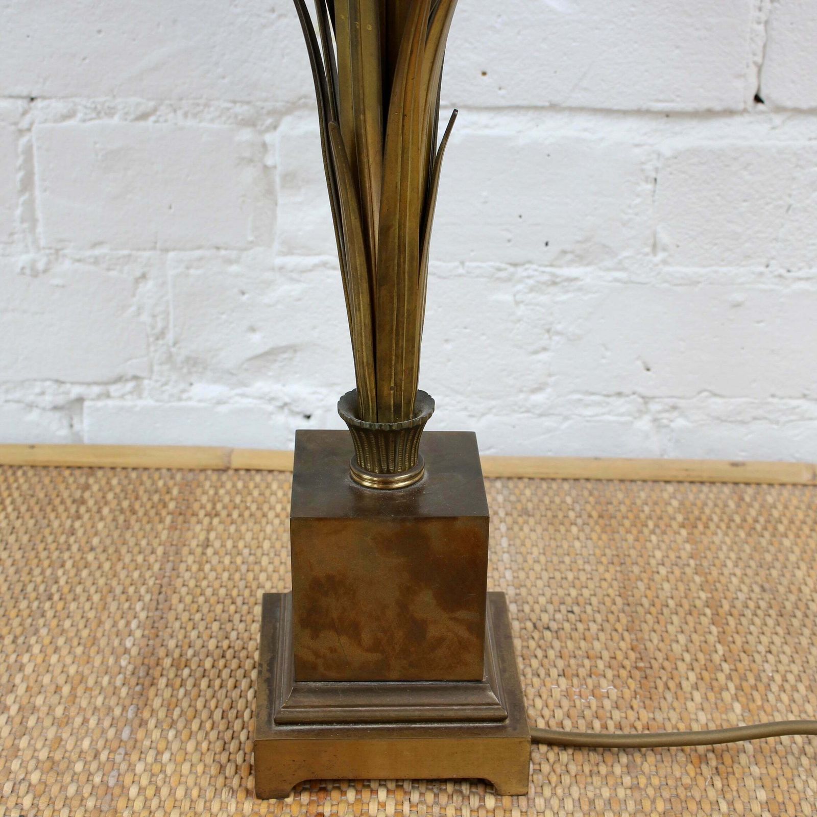 Vintage French Table Lamp Inspired By Nature Attributed To Maison Charles (Circa 1970s) photo vinterior