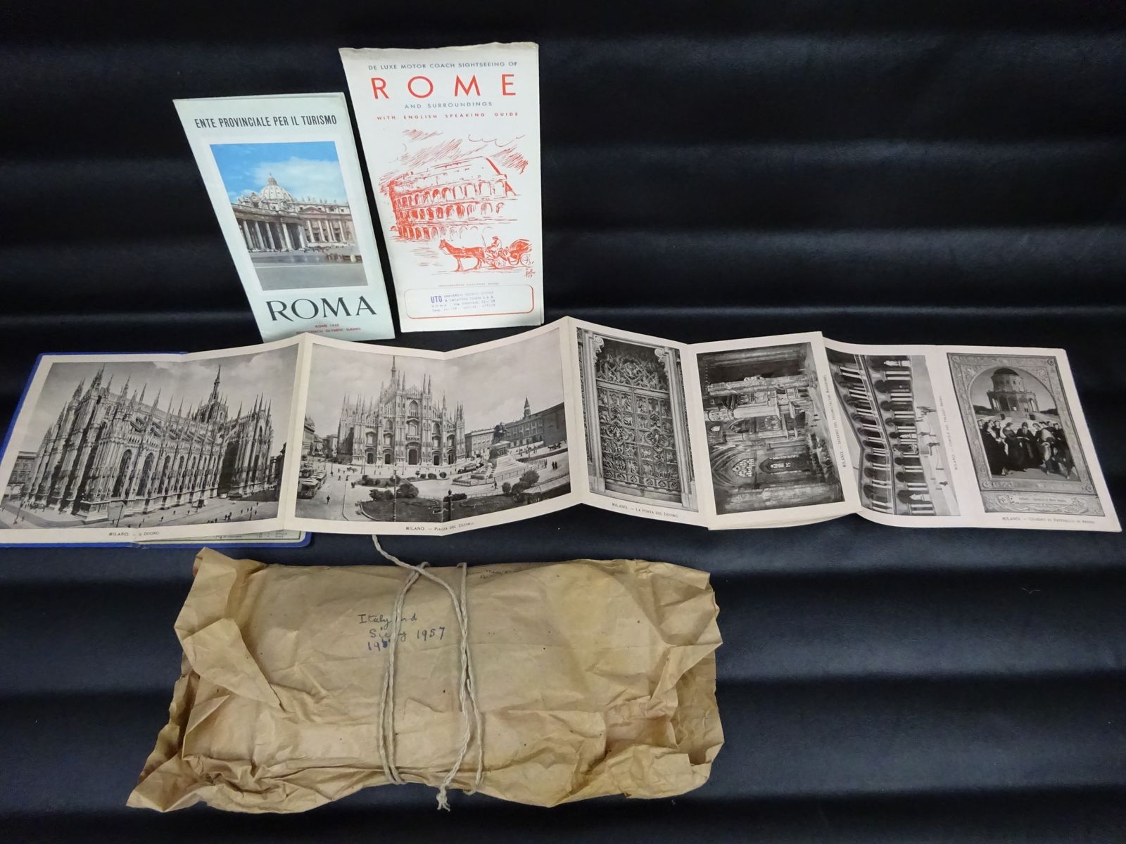 Collectable Original 1950s Italy & Sicily Travel Leaflets/Ephemera photo Home Decor