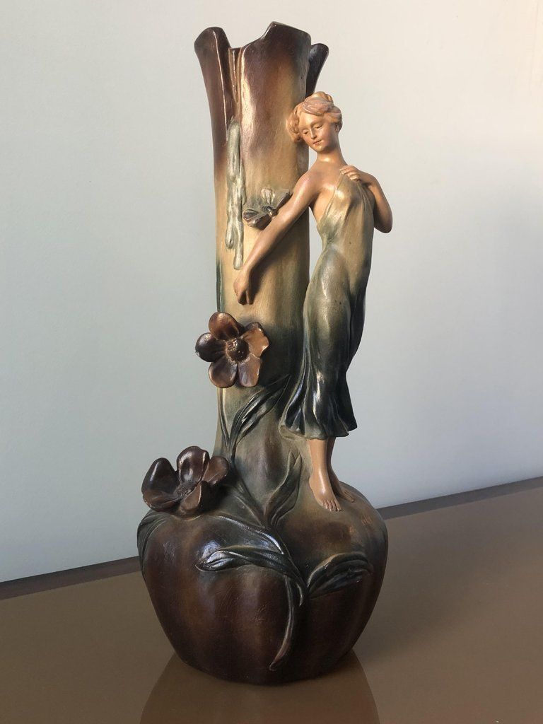 French Art Nouveau Pair Of Large Terracotta Vases, Circa 1910 photo 633.0