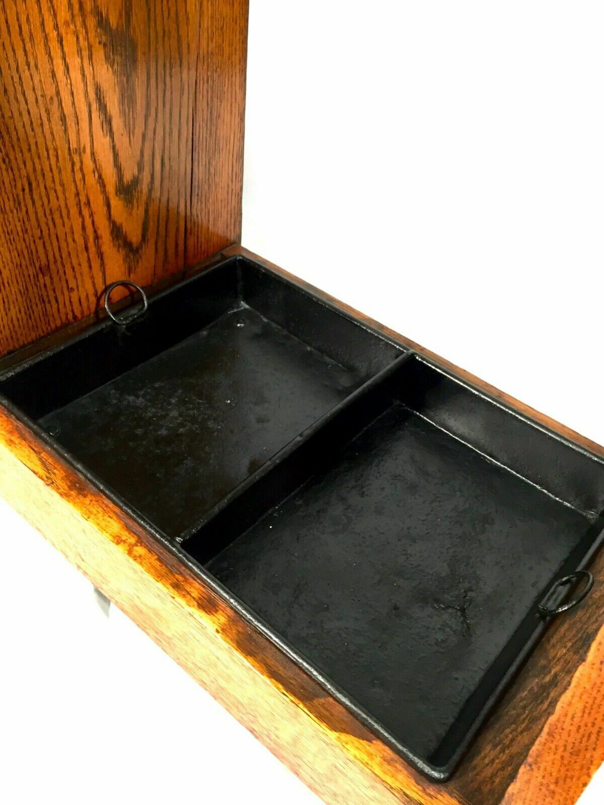 Antique Arts & Crafts Oak Entrance Hall Storage Cupboard Umbrella Stand C.1920 photo 485.0