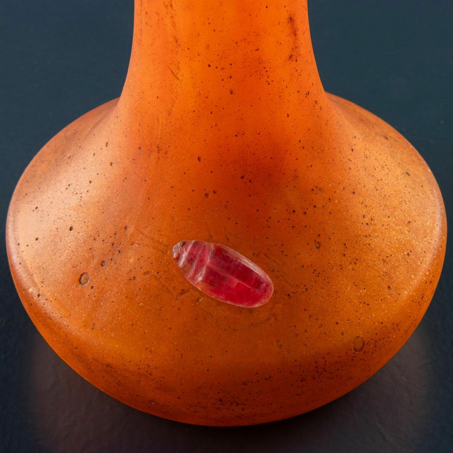 Antique Daum Vase With Scarab Blown Glass France XX Century photo furniture