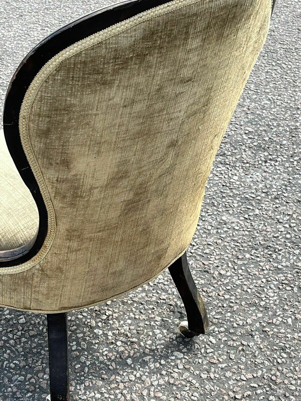 Victorian Chair. On White Porcelain Castors. photo buy