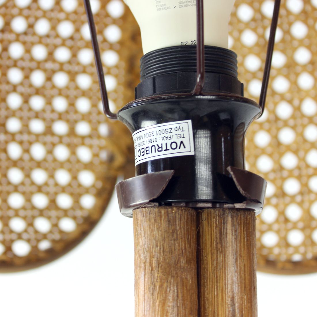 Freestanding Floor Lamp In Bamboo, Czech Republic 1990s photo Lighting