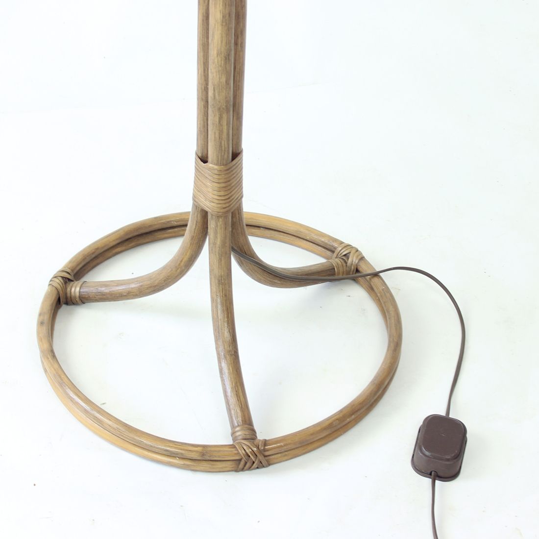 Freestanding Floor Lamp In Bamboo, Czech Republic 1990s photo vinterior
