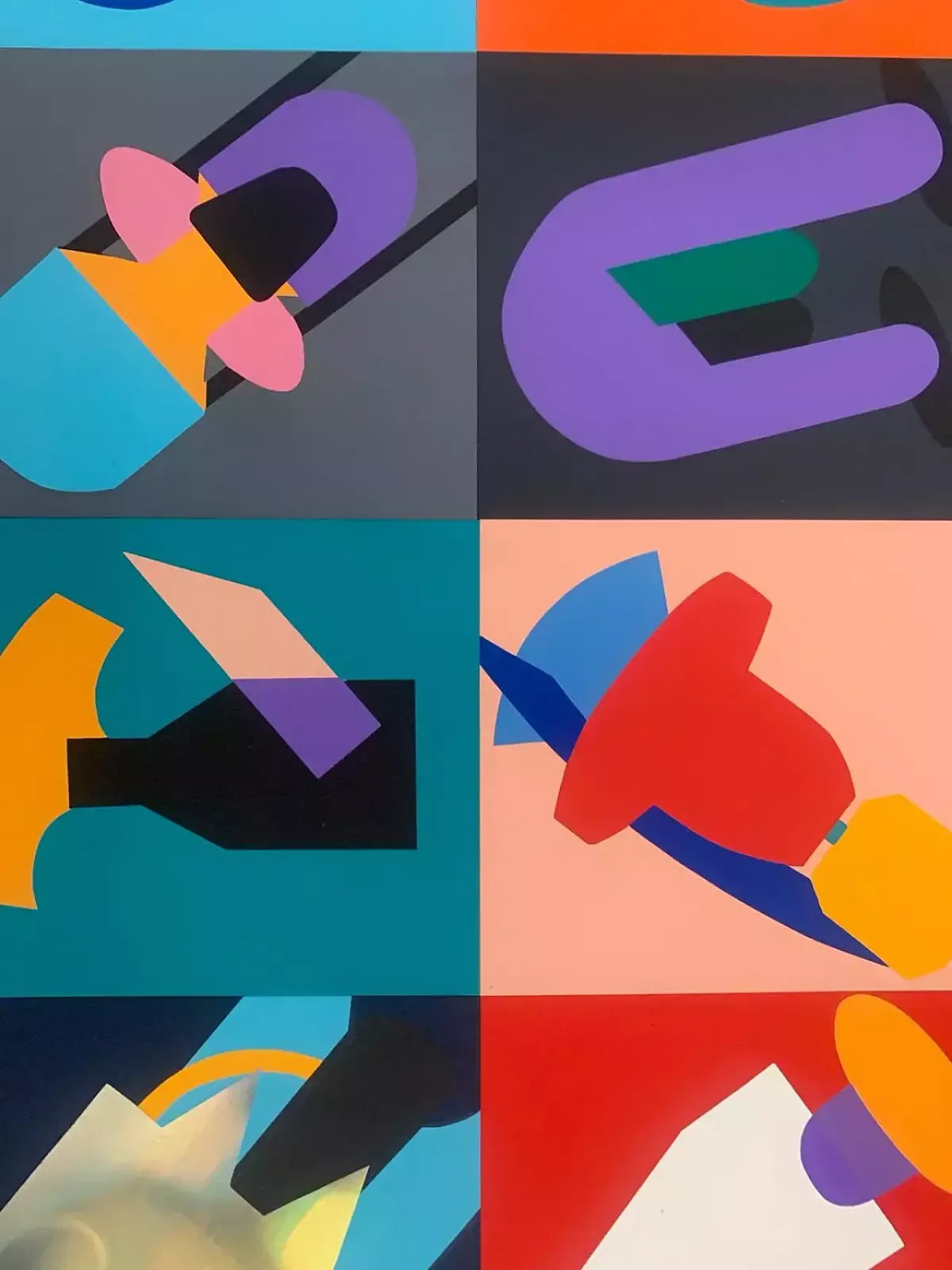 R. Volpini, Anthropomorphic Elements, Collage And Mixed Media, 1990 photo 521.0