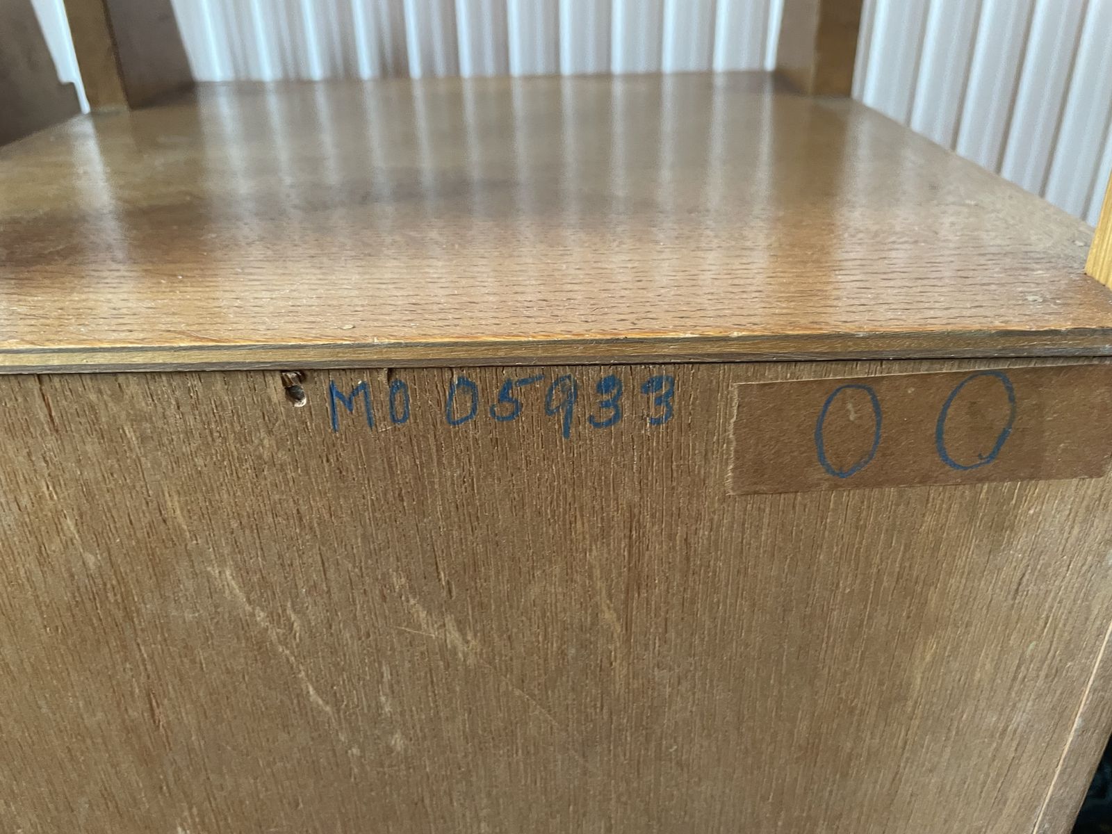 Pair Of Mid Century White And Newton Oak Bedside Cabinets. photo Furniture