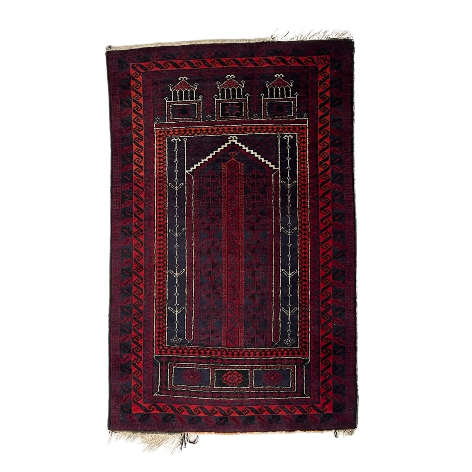 Afghani Balochi Prayer Rug, Early 20th Century
