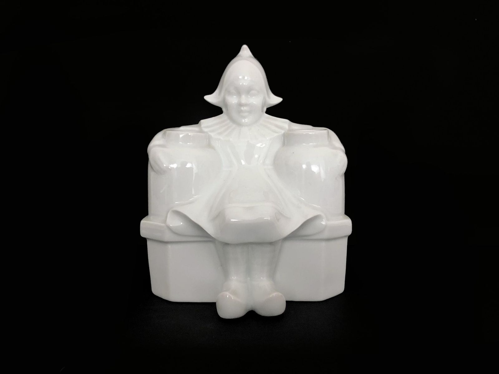 Art Deco Night Light In Limoges Porcelain "Armand Godard"