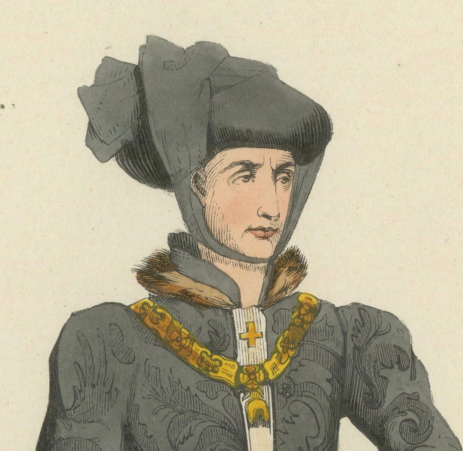 Philippe Le Bon Or The Good  Duke Of Burgundy  The Duke's Prestige 1847 photo Art