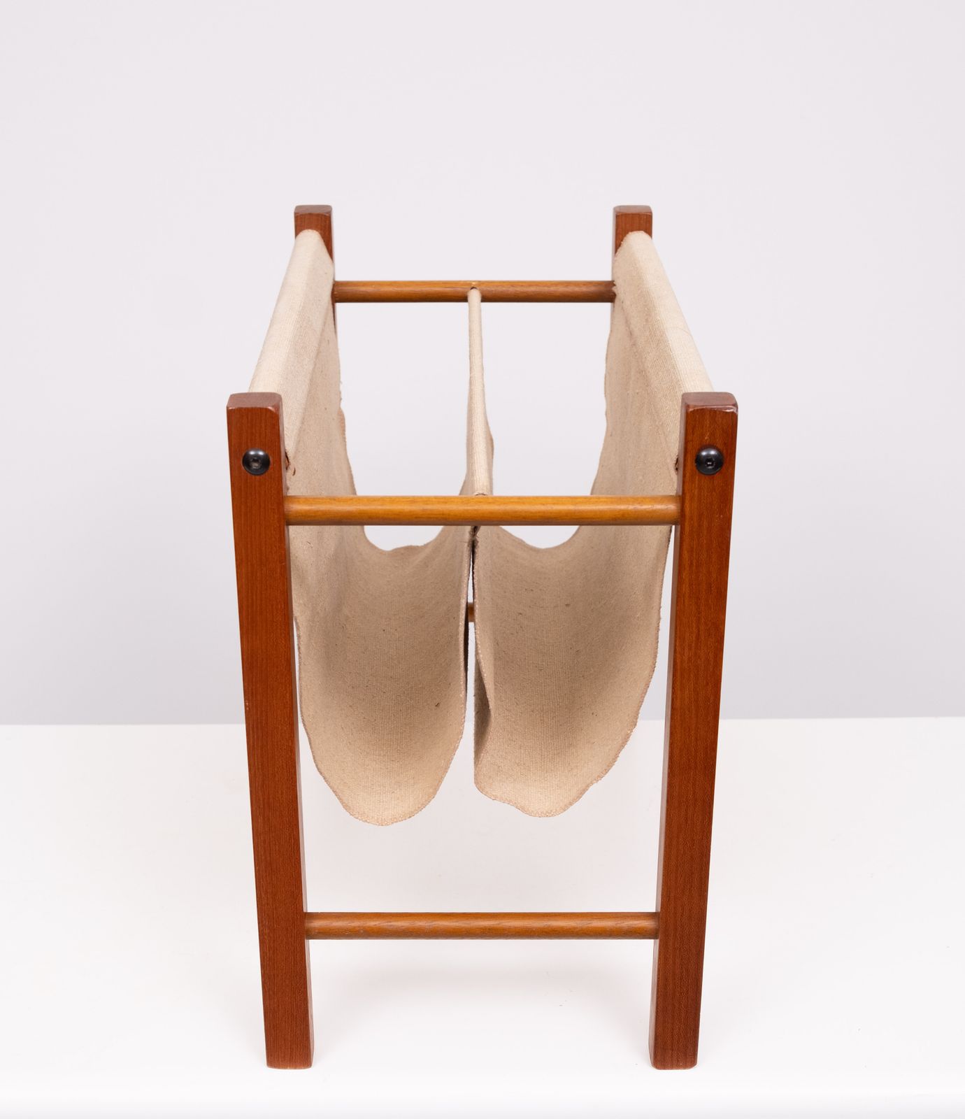 Scandinavian Teak Magazine Rack 1960s photo 422.0