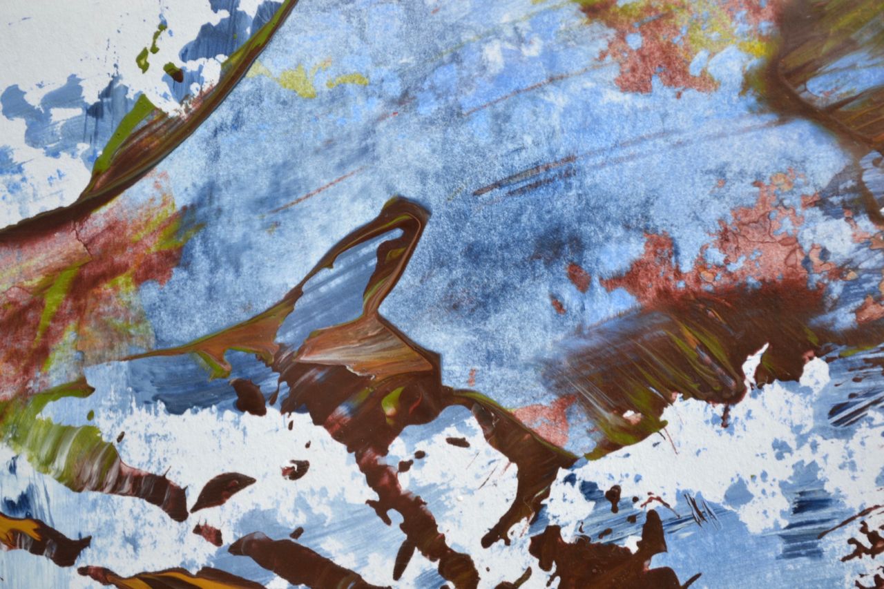 Below Beinn Dearg.   Abstract Expressionist Painting By James Hawkins photo for sale