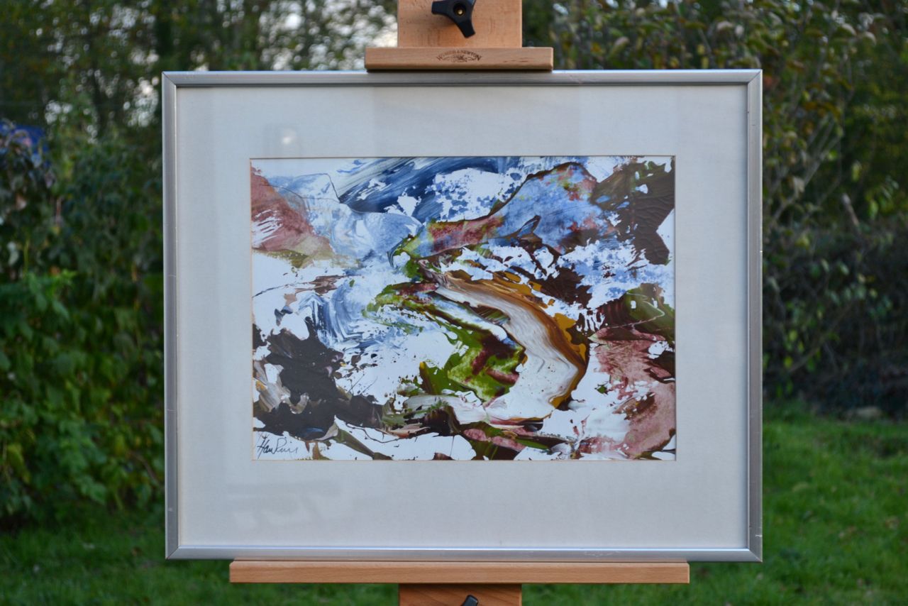 Below Beinn Dearg.   Abstract Expressionist Painting By James Hawkins photo 785.0