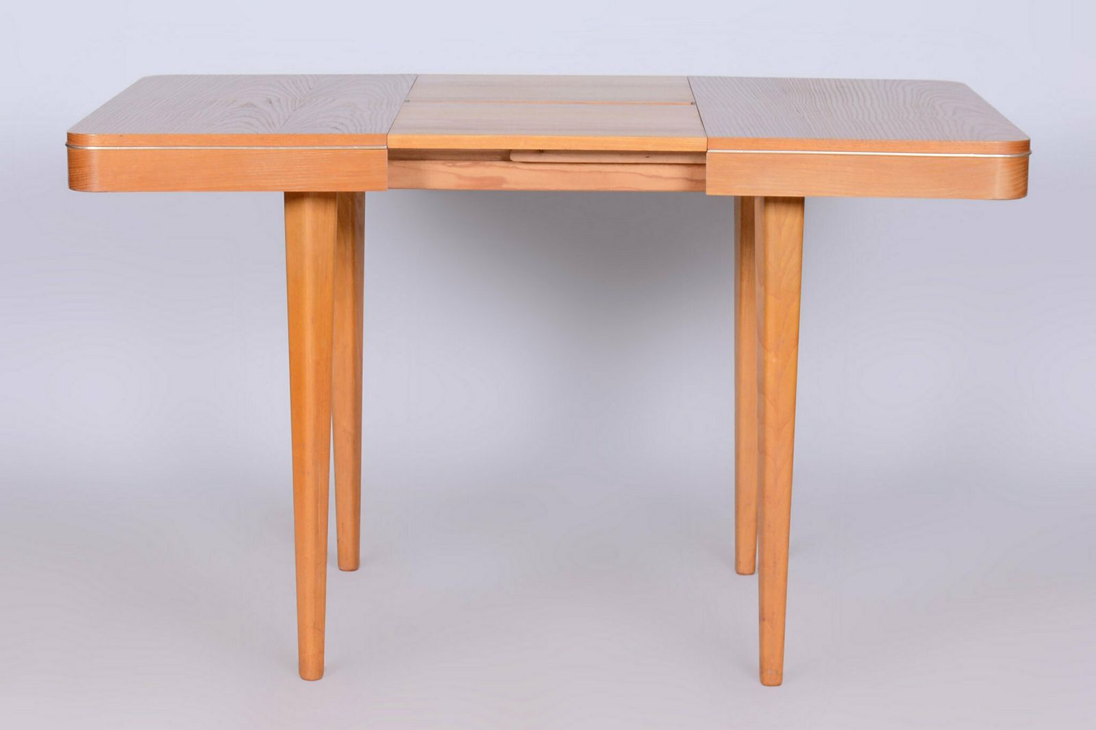 Original Mid Century Folding Table, By Jitona Sobeslav, Oak, Czech, 1950s photo vinterior