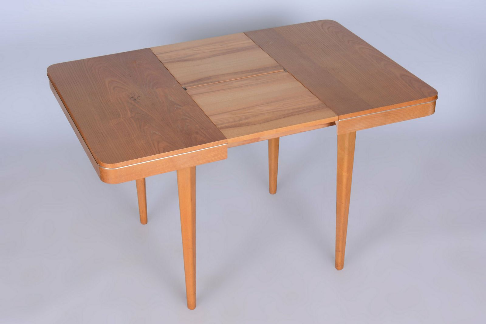 550.0 Original Mid Century Folding Table, By Jitona Sobeslav, Oak, Czech, 1950s photo