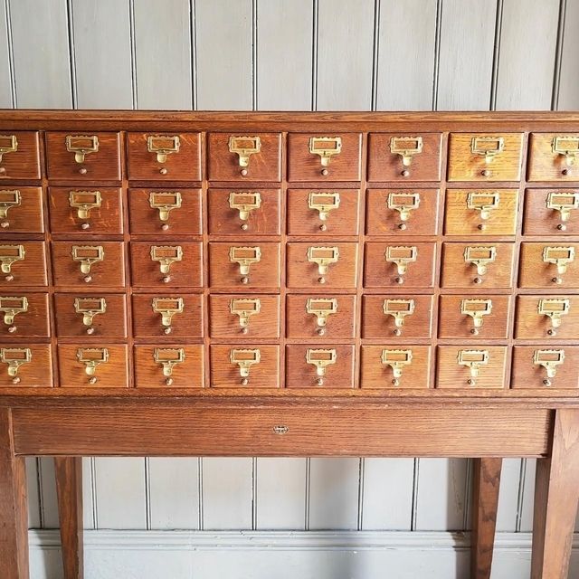 Antique Oak Libraco Drawers, 1900s photo for sale