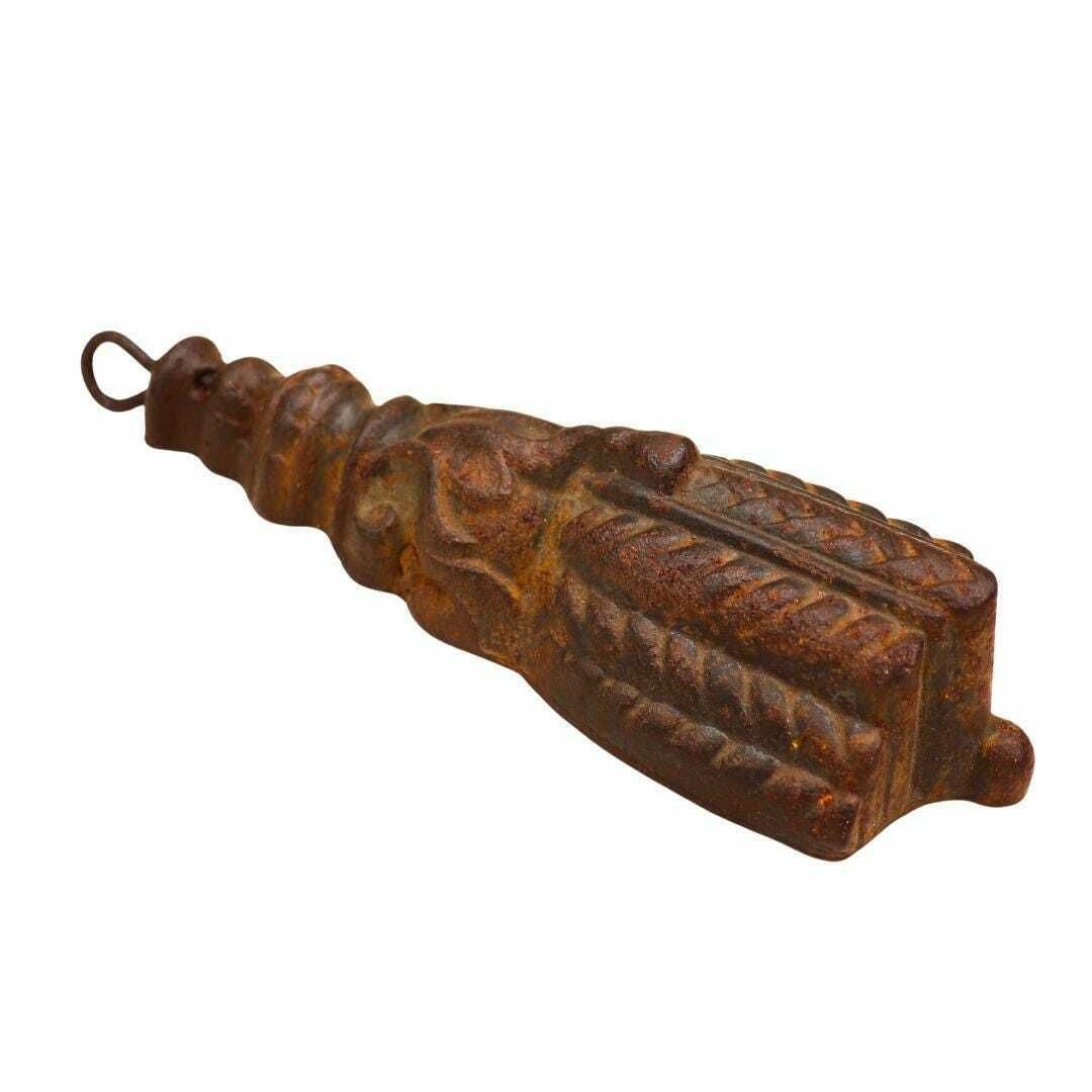 Antique French Cast Iron Tassel Shape Curtain Weight, 19th Century Heavy Curtain Weight, Antique Paperweight, Gate Weight photo Home Decor