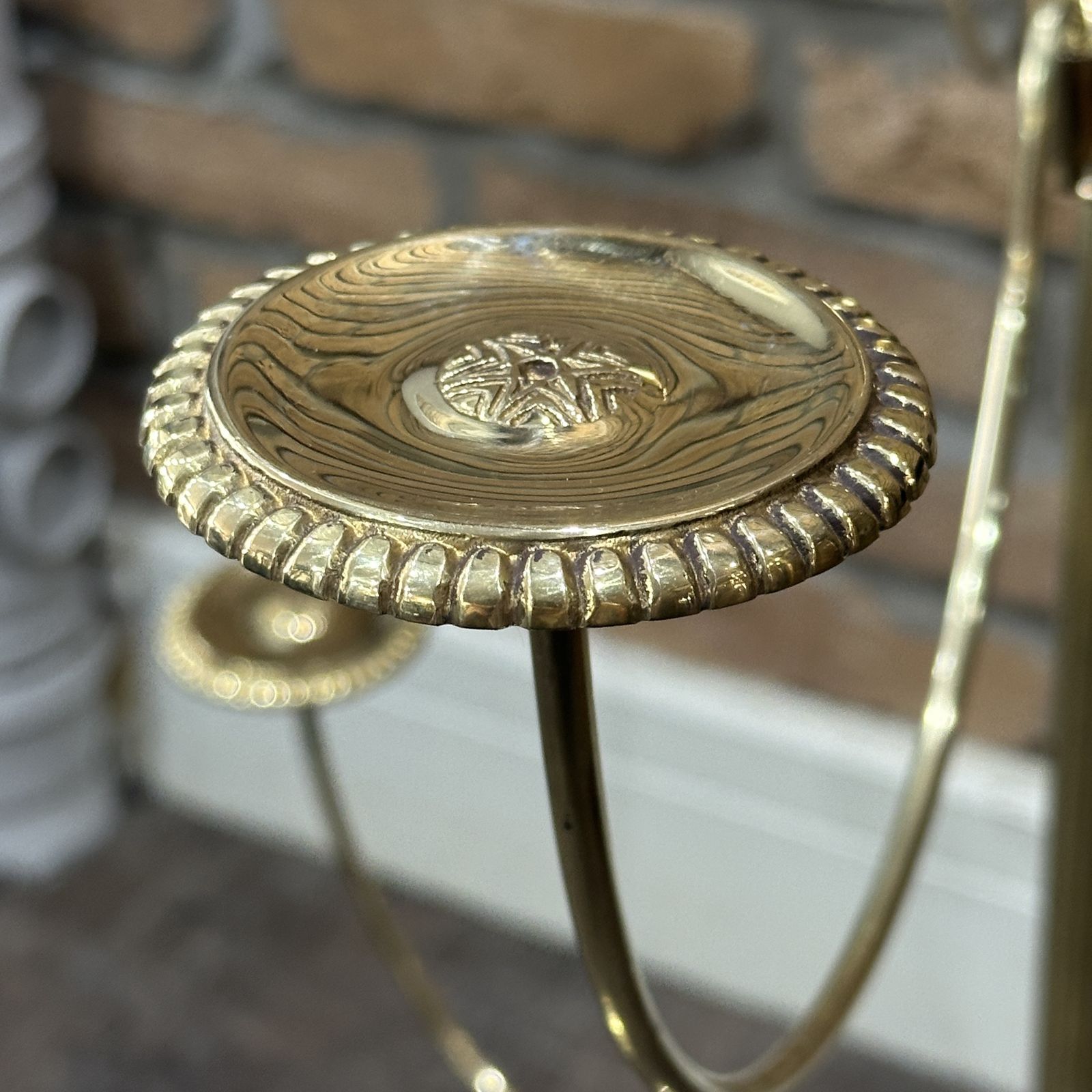 Refurbished Brass Countertop Hat Stands photo for sale