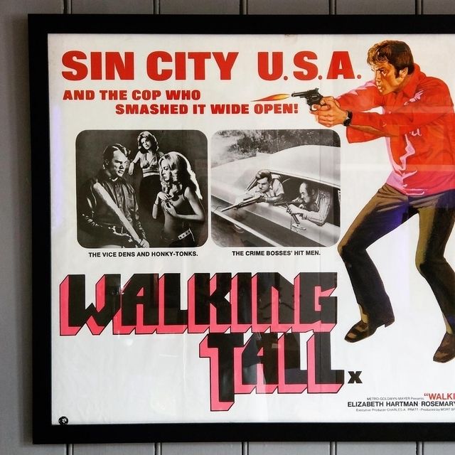 Walking Tall Poster, 1970s, Vintage photo furniture